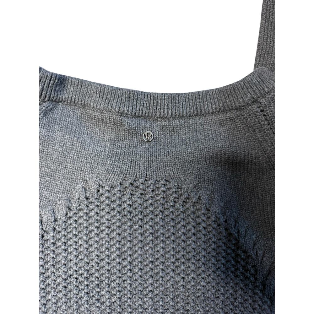 Lululemon Be Present Pullover Heathered Black Siz… - image 5
